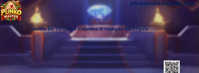 Guía de la casilla de canje de cupones o códigos de regalo en Plinko Master