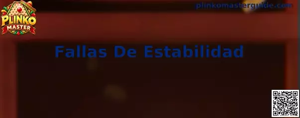 Ilustración de diagnóstico de Fallas De Estabilidad en Plinko Master