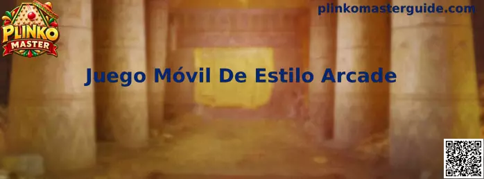 Representación visual de Plinko Master como juego móvil de estilo arcade
