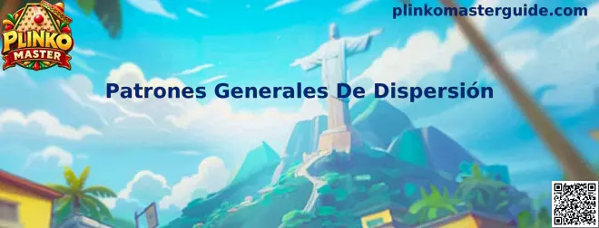 Representación de patrones generales de dispersión en un tablero tipo Plinko