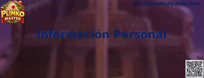 Guía de Información Personal y seguridad para usuarios de Plinko Master