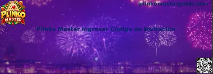 Guía visual para ingresar código de invitación de Plinko Master